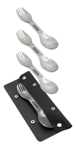 Campingbestek Black+Blum Spork Zilver (Set van 4)