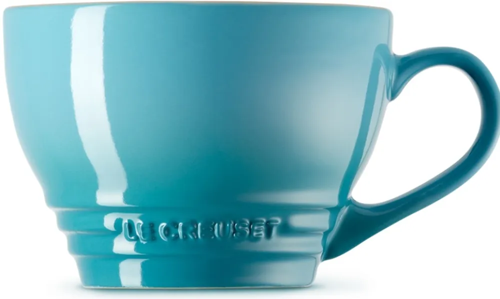 Le Creuset Cappuccino Mok Caribbean Blue 400ml Hot
