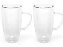 Bredemeijer Cappucinoglas Dubbelwandig Transparant 400 ml (set van 2) Outlet