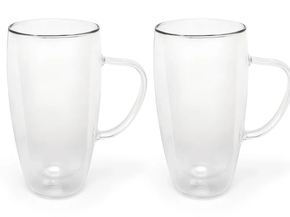 Bredemeijer Cappucinoglas Dubbelwandig Transparant 400 ml (set van 2) Outlet