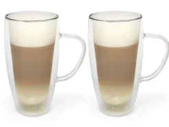 Bredemeijer Cappucinoglas Dubbelwandig Transparant 400 ml (set van 2) Outlet