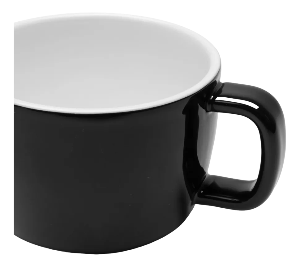 Cappucinokop Serax Passe-Partout Tableware By Vincent Van D Black White 200 ml