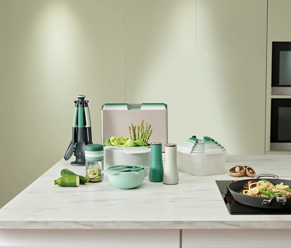 Joseph Joseph Carrousel met Keukenhulpen Elevate Groen (6-delig)