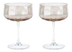 Leopold Vienna Champagnecoupe Corvina Bruin 365 ml (Set van 2) Discount