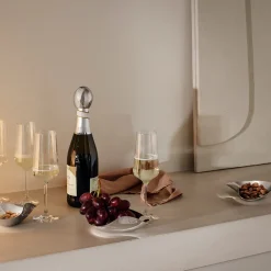 Georg Jensen Champagneglas Bernadotte Crystalline 270 ml (Set van 6) New