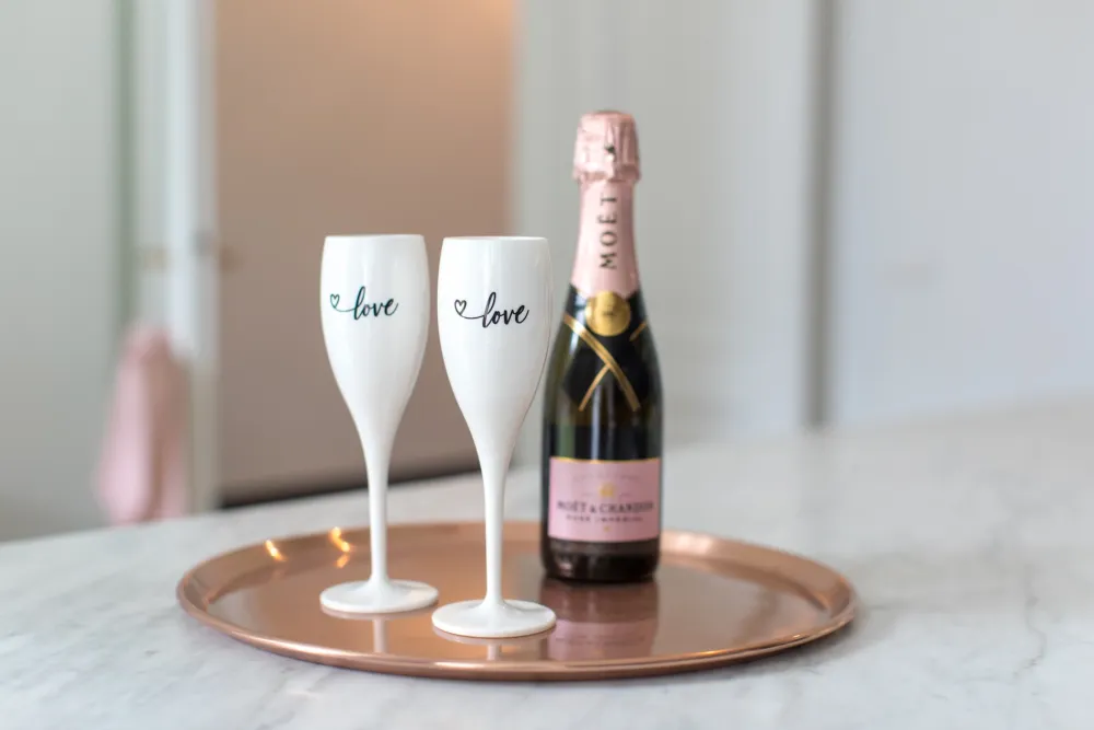 Koziol Champagneglas Superglas Cheers No. 1 Love Edition (Set van 2)