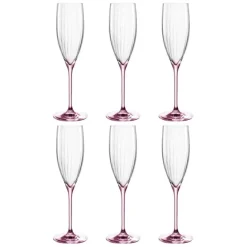 Champagneglas Leonardo Poesia 250ml (Set van 6) Roze