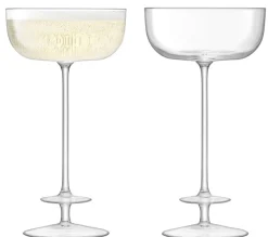 L.S.A. Champagneglas Champagne Transparant 210 ml (2-Delig) Best