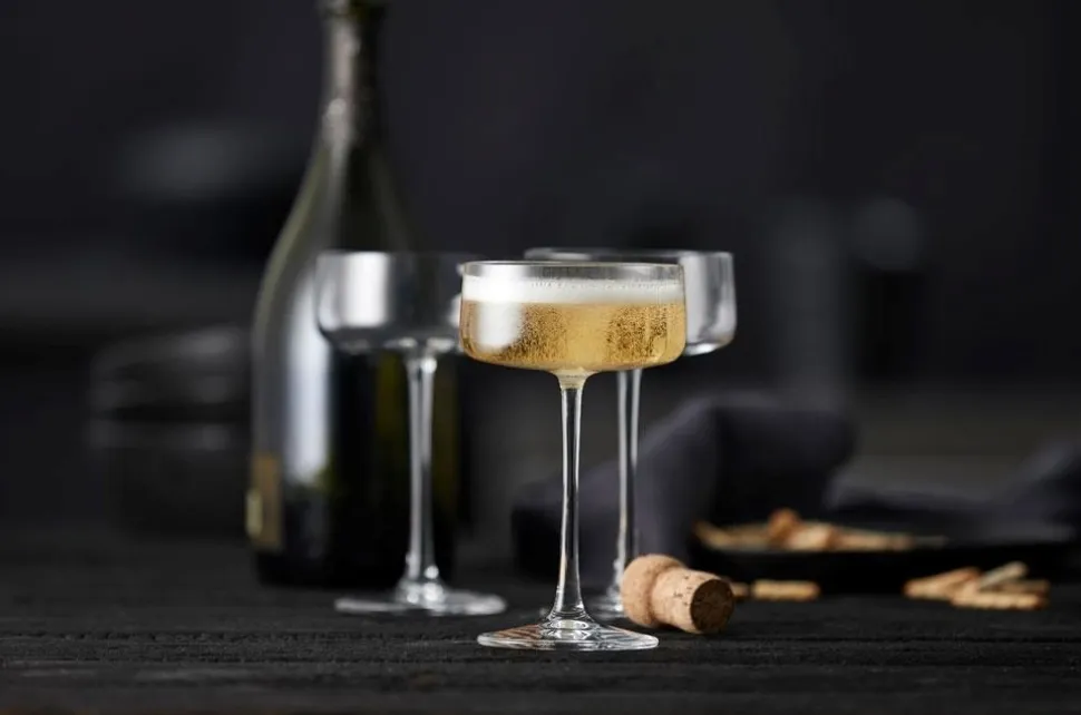 Champagneglas Lyngby Glas Krystal Zero Clear 260 ml (4-delig)