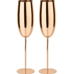 Paderno Champagneglas Mirror Copper (Set van 2) Hot