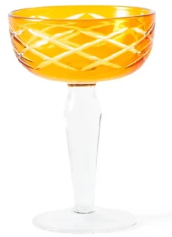Champagneglas POLSPOTTEN Coupe Cuttings Multicolour (Set van 6)