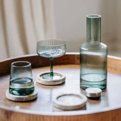 Salt & Pepper Champagneglas Ray Transparent / Green 230 ml (Set van 4) Hot