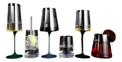 Trebonn SplitGlass Zwart (Set van 2) Online