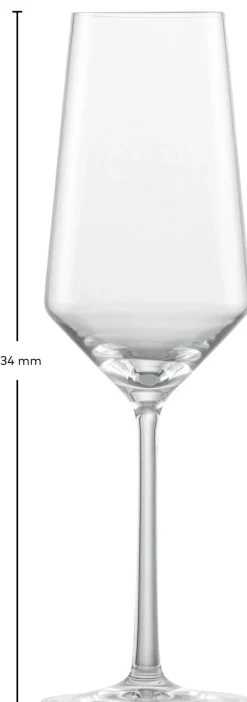 Champagneglas Zwiesel Glas Pure 297 ml (Set van 2)