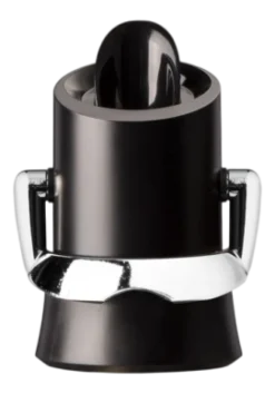 Champagne Saver Vacu Vin Zwart