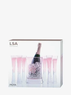 Champagne Serveerset L.S.A. Moya Pink (7-delig)