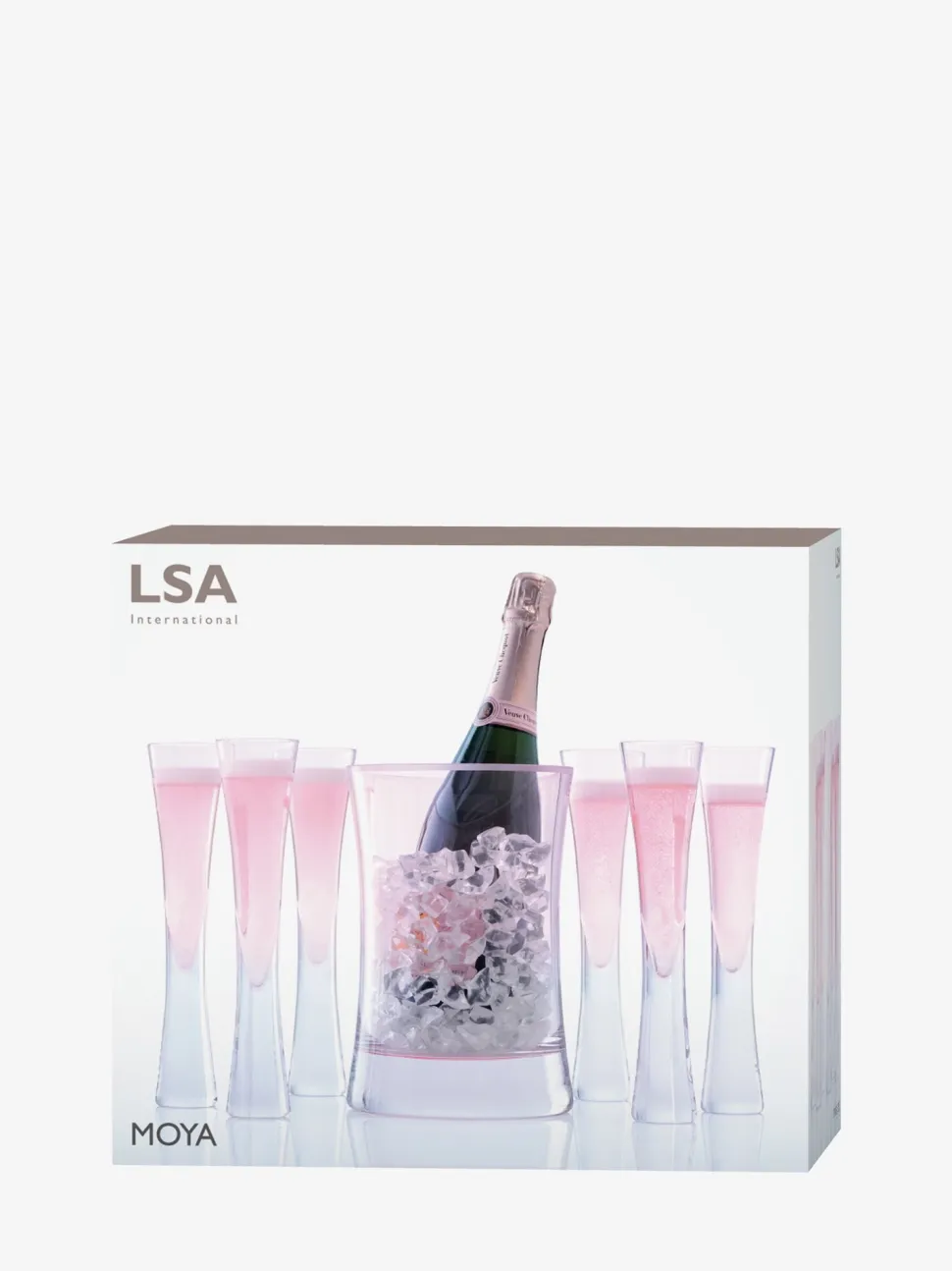Champagne Serveerset L.S.A. Moya Pink (7-delig)
