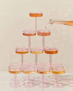 Cocktailglas HAY Tint Pink 200 ml (Set van 2)