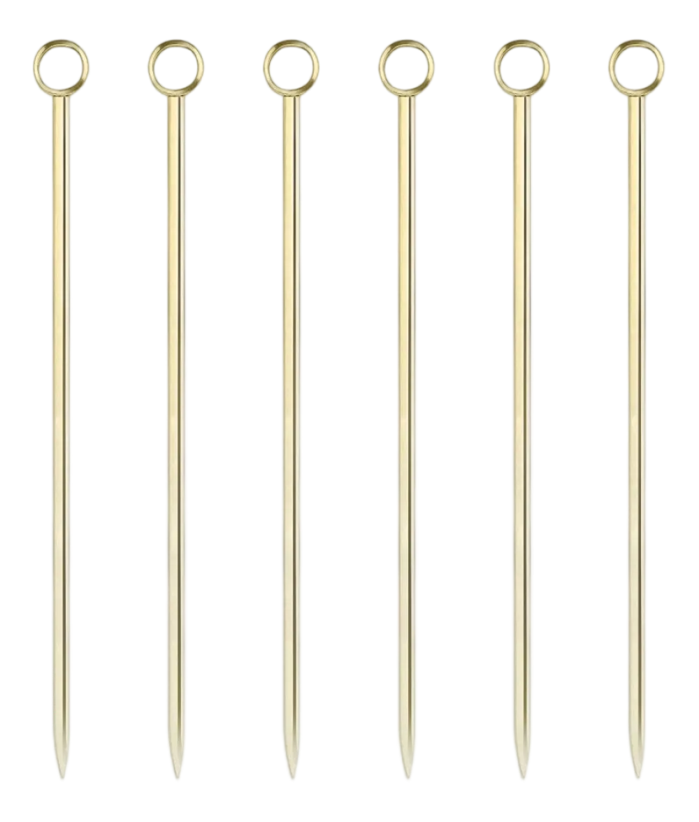 Viski Cocktailprikker Gold (Set van 6) Outlet