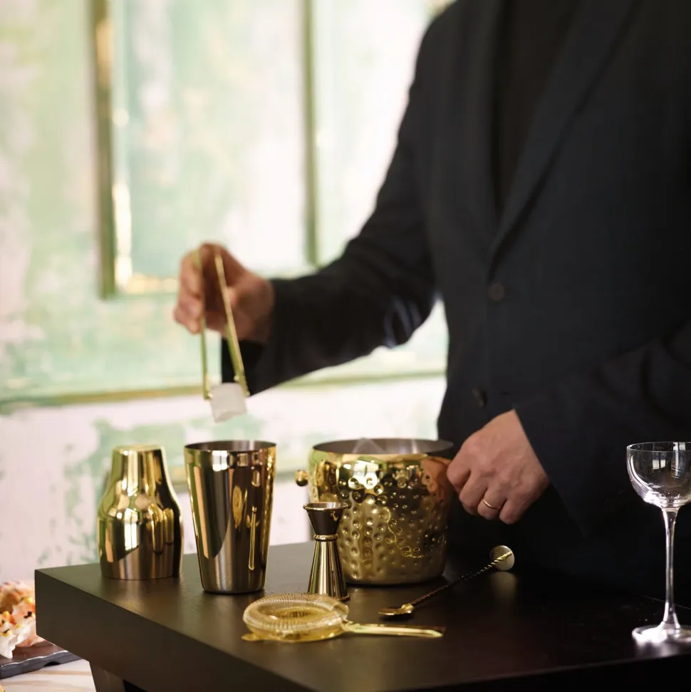 Cocktailset Paderno Ice Mirror Gold (Set van 6)