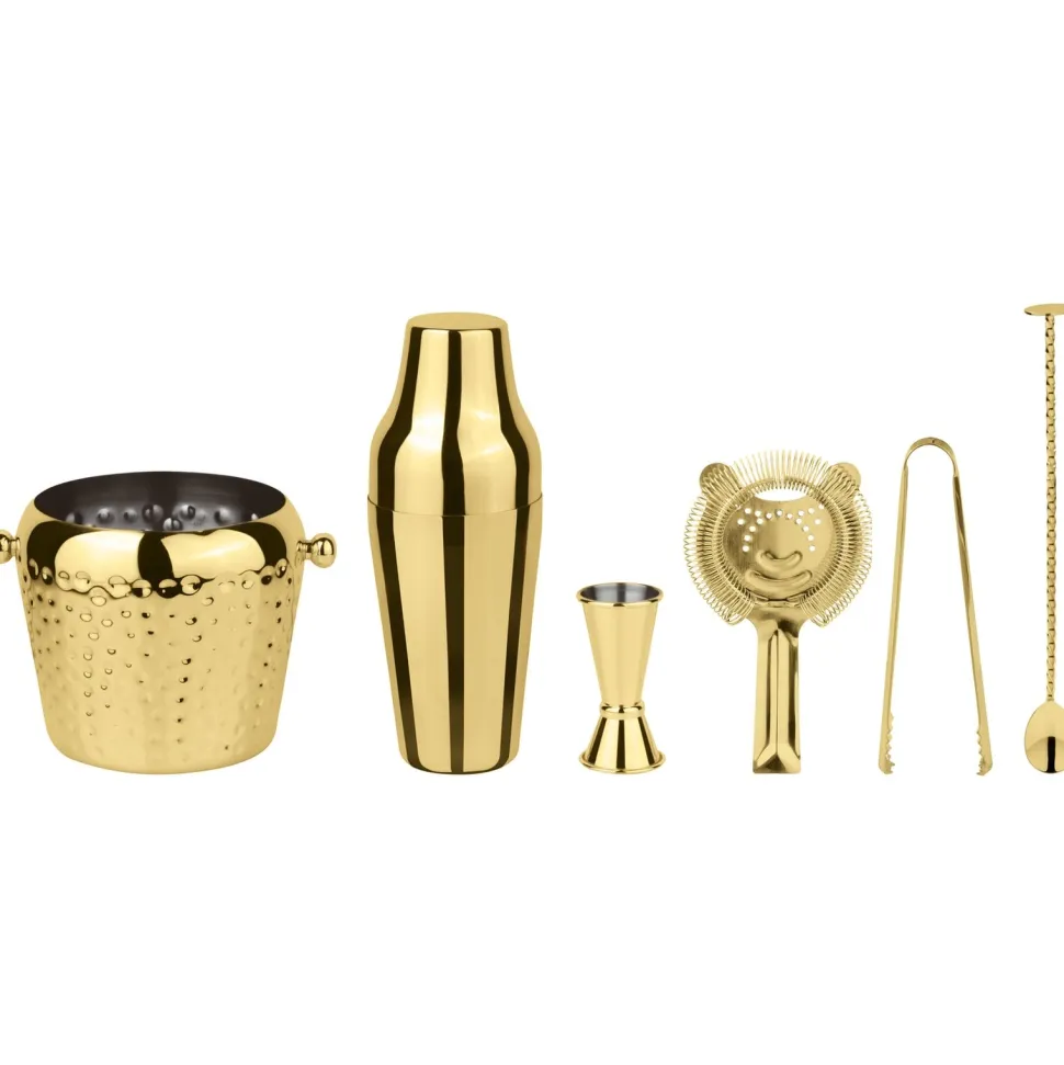 Cocktailset Paderno Ice Mirror Gold (Set van 6)