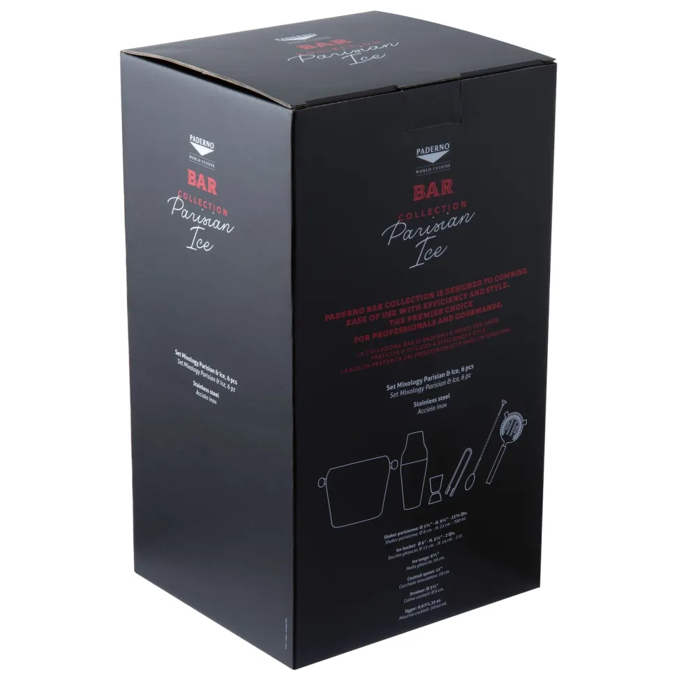 Cocktailset Paderno Ice Mirror Gold (Set van 6)