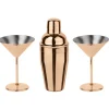 Paderno Cocktailset Martini Mirror Copper (Set van 3) Outlet