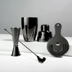 Cocktailset Viski Mixologist Gunmetal (4-Delig)