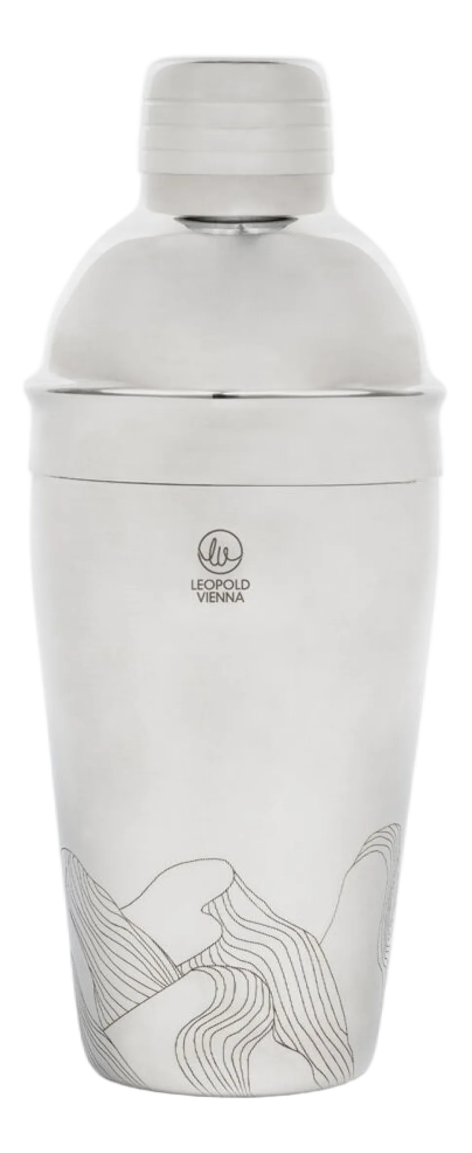 Cocktailshaker Leopold Vienna Mountains Zilver 0,5 L