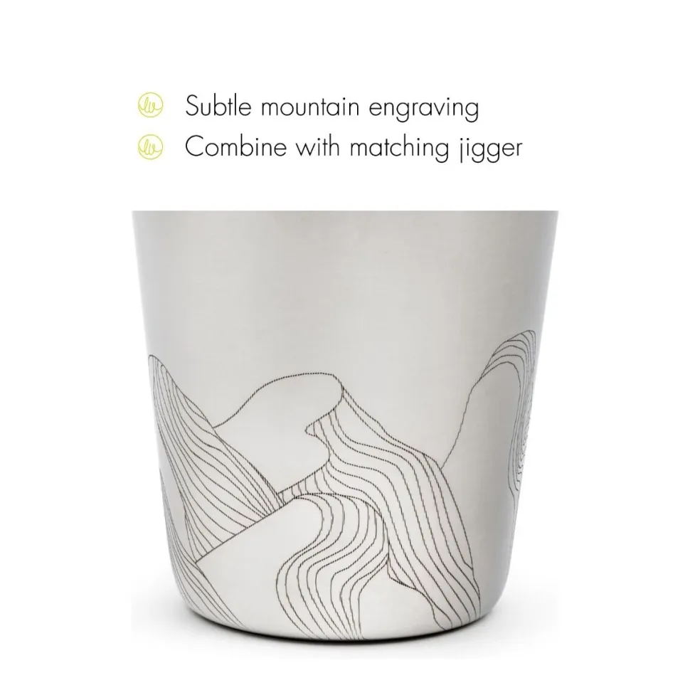 Cocktailshaker Leopold Vienna Mountains Zilver 0,5 L