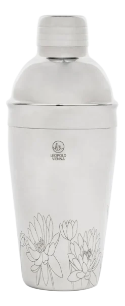 Leopold Vienna Cocktailshaker Flowers Zilver 0,5 L