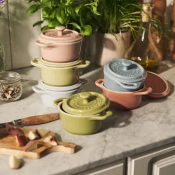 Staub Cocottes Ceramique Macaron Gietijzer 200 ml (Set van 6) Sale