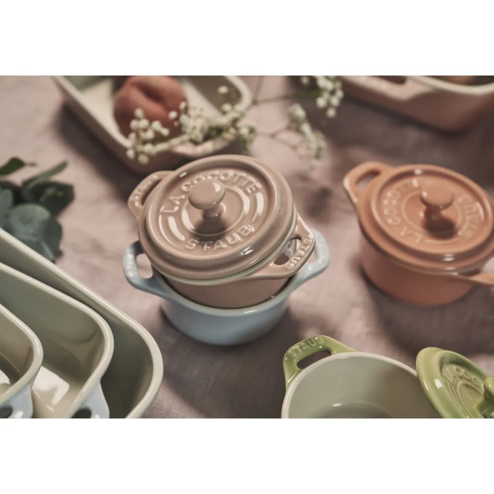 Staub Cocottes Ceramique Macaron Gietijzer 200 ml (Set van 6) Sale
