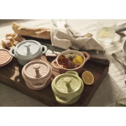 Staub Cocottes Ceramique Macaron Gietijzer 200 ml (Set van 6) Sale