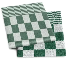 DDDDD Combiset Barbeque Green 2 Keukendoeken + 2 Theedoeken Clearance