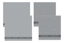 DDDDD Combiset Pelle Grey 2 Keukendoeken + 2 Theedoeken Clearance