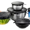 Deksel Gefu Flexifresh Zwart (Set van 6)