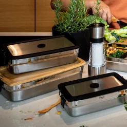 Rosle Deksel Rösle Flexx 2Go met Sluiting Zilver Clearance