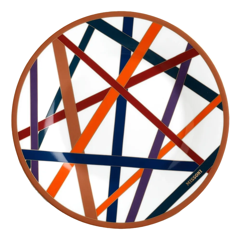 Missoni Dessertbord Nastri Multicolor 21,5 cm (Set van 2) Outlet