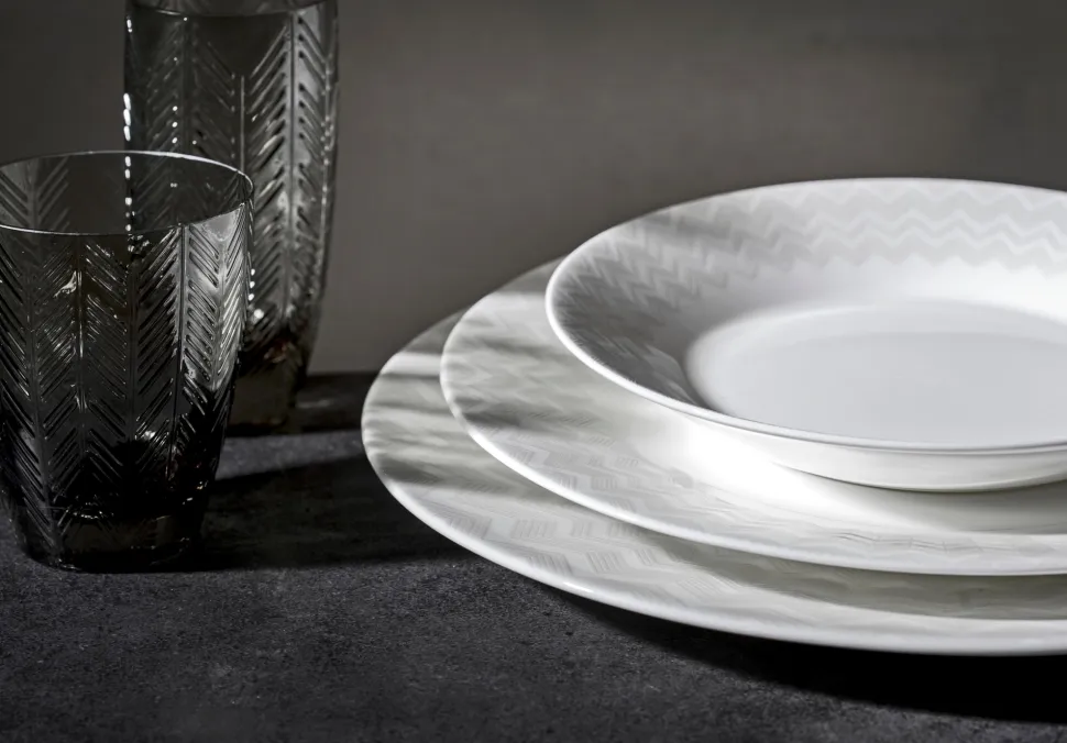 Dessertbord Missoni Zig Zag White 21,5 cm (Set van 6)