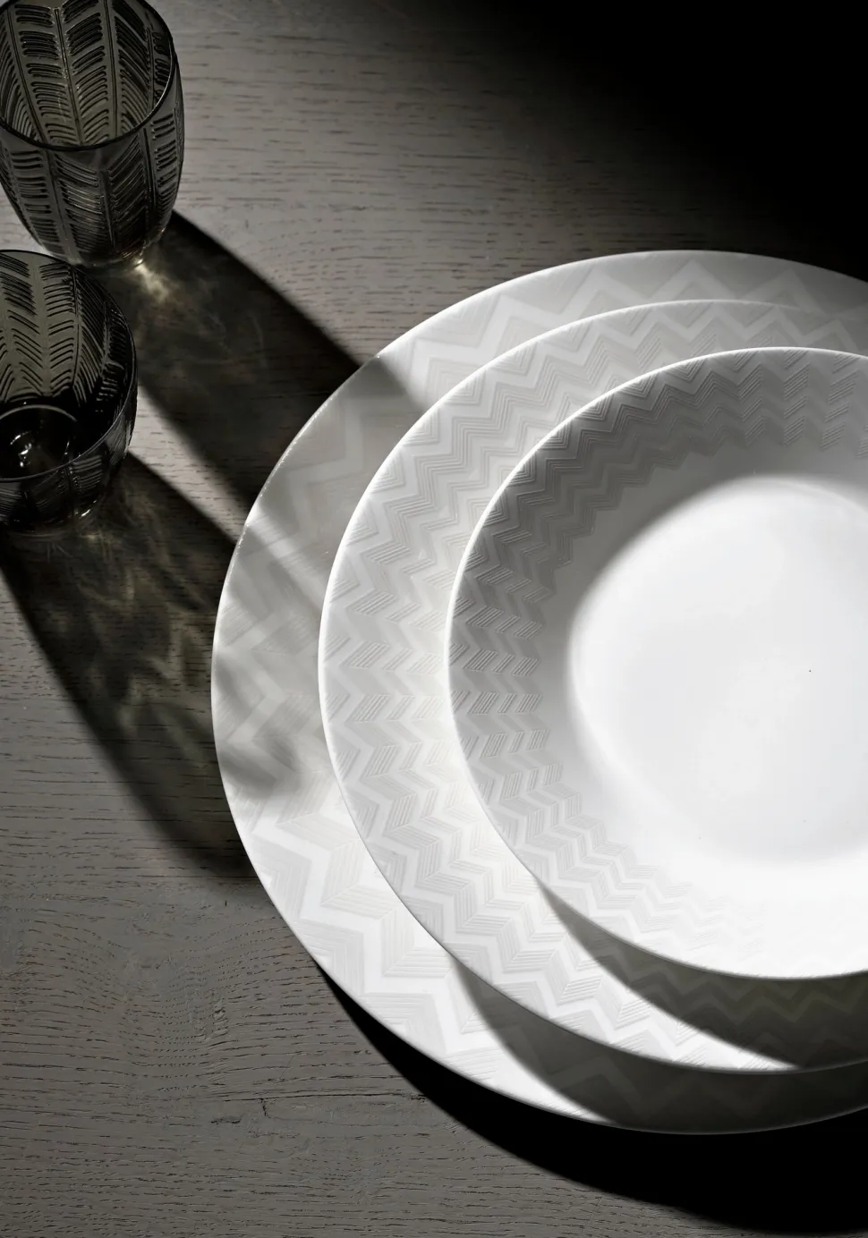 Dessertbord Missoni Zig Zag White 21,5 cm (Set van 6)