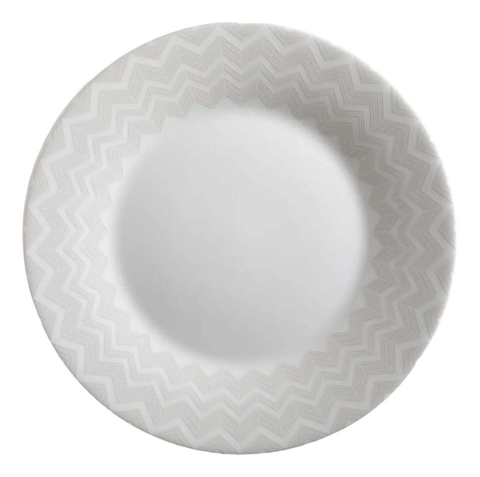 Dessertbord Missoni Zig Zag White 21,5 cm (Set van 6)