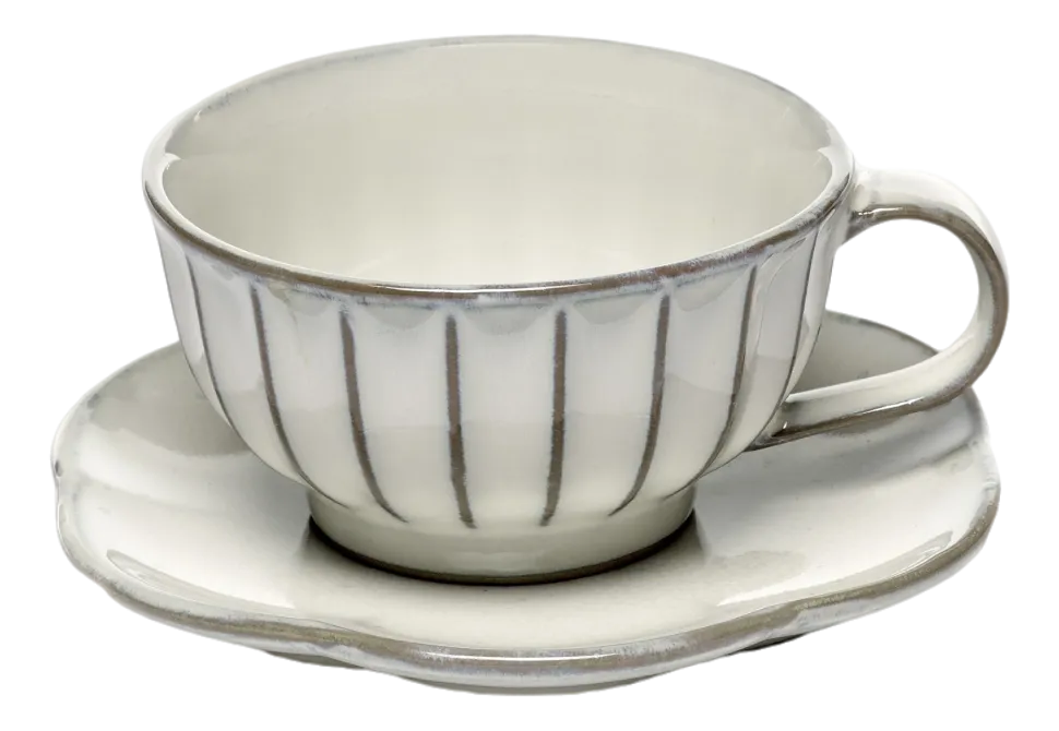 Dessertbord Serax Inku Tableware White M 13,9 cm