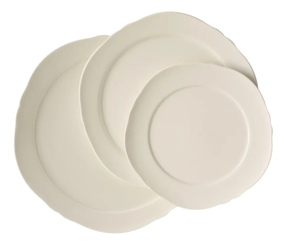 Dessertbord Serax M White Silhouette 24 cm