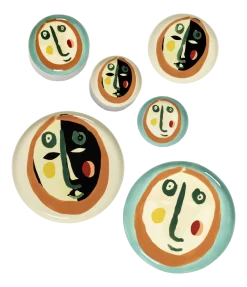 Dessertbord Serax XS Face N1 Feast Mix 16 cm