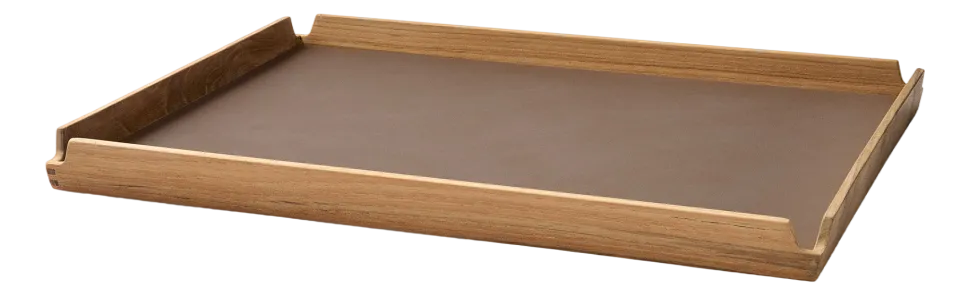 Dienblad Lind DNA Square L Airy Nupo Truffle / Teak