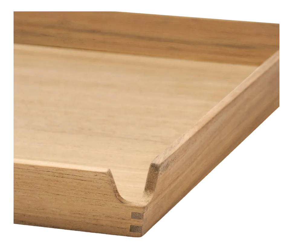 Dienblad Lind DNA Square L Airy Nupo Truffle / Teak