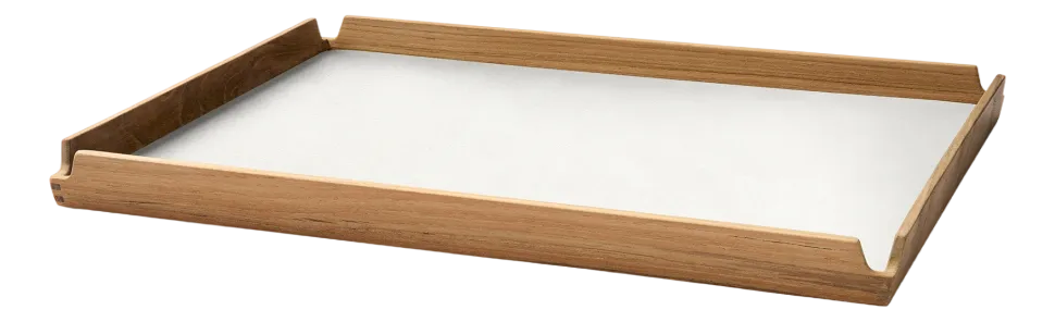 Dienblad Lind DNA Square L Airy Nupo Pure White / Teak