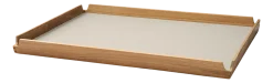 Dienblad Lind DNA Square L Airy Nupo Oyster White / Teak