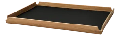 Lind DNA Dienblad Square L Airy Nupo Black Ink / Teak Hot